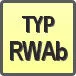 Piktogram - Typ: RWAb